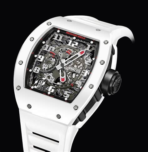 richard mille white watch